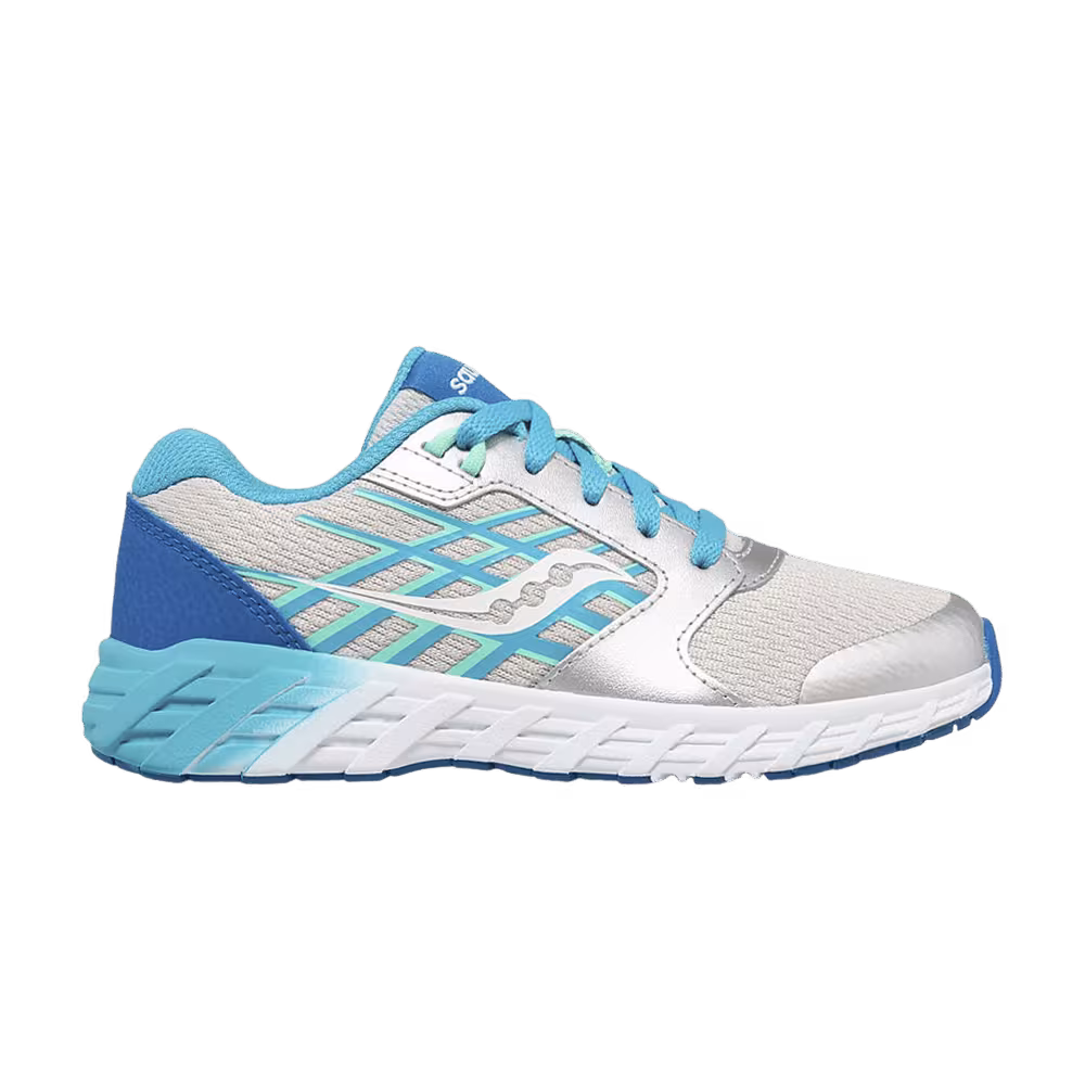 Saucony Wind 2.0 Lace Big Kid Turquoise Silver
