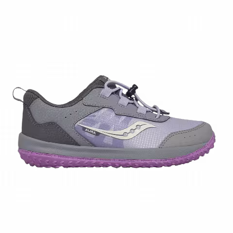 Saucony Aura KDZ Big Kid 'Grey Purple'