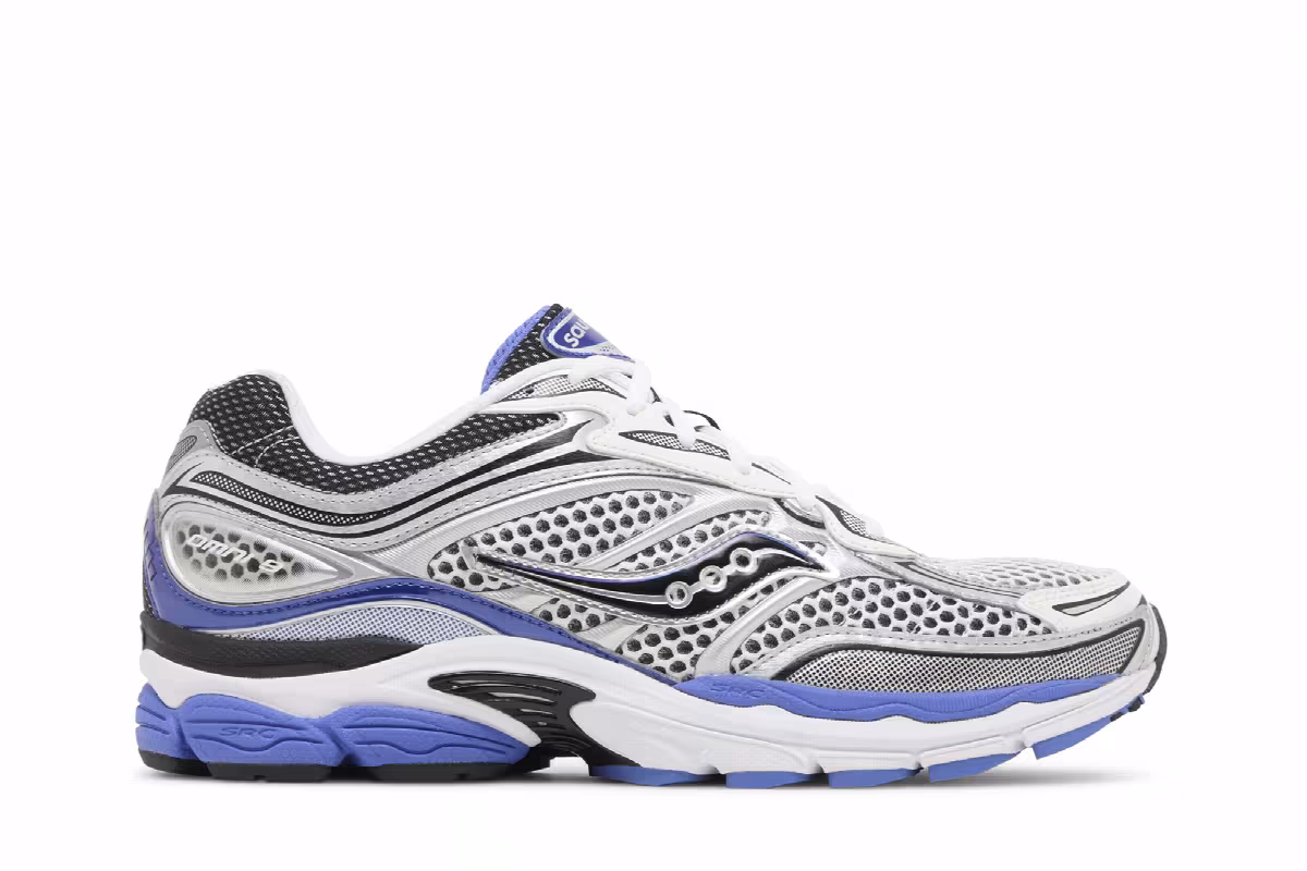 Saucony Progrid Omni 9 OG White Silver Blue, view 2