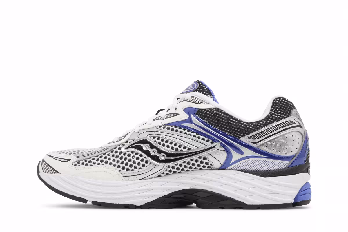 Saucony Progrid Omni 9 OG White Silver Blue, view 4