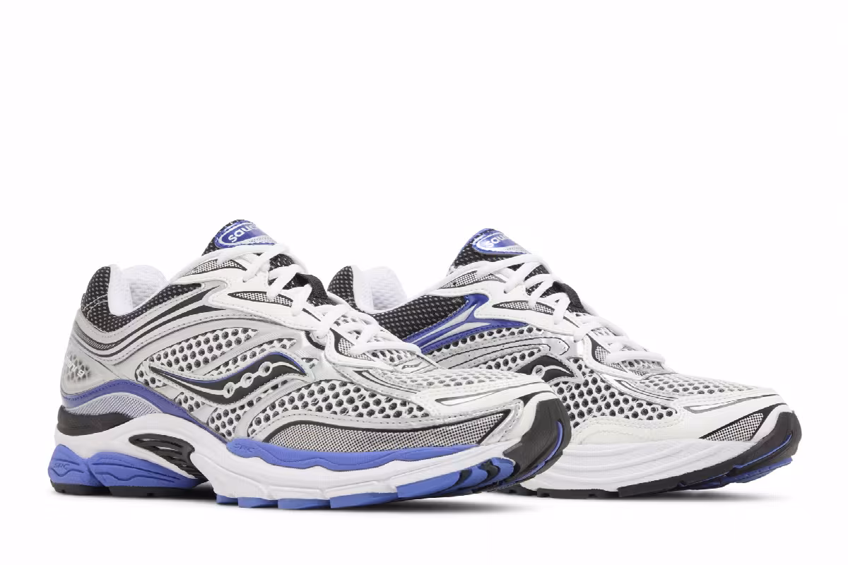 Saucony Progrid Omni 9 OG White Silver Blue, view 9