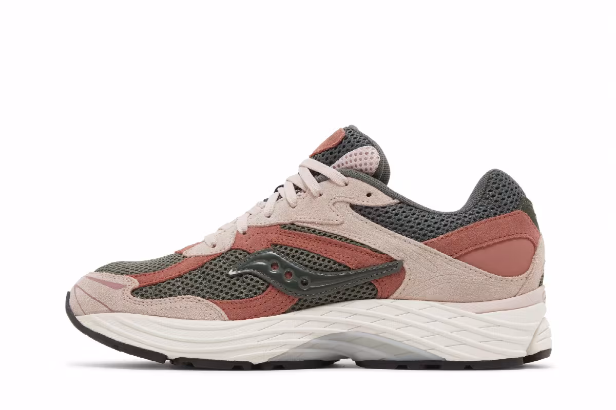 Saucony ProGrid Omni 9 Premium Dust Pink Green, view 4