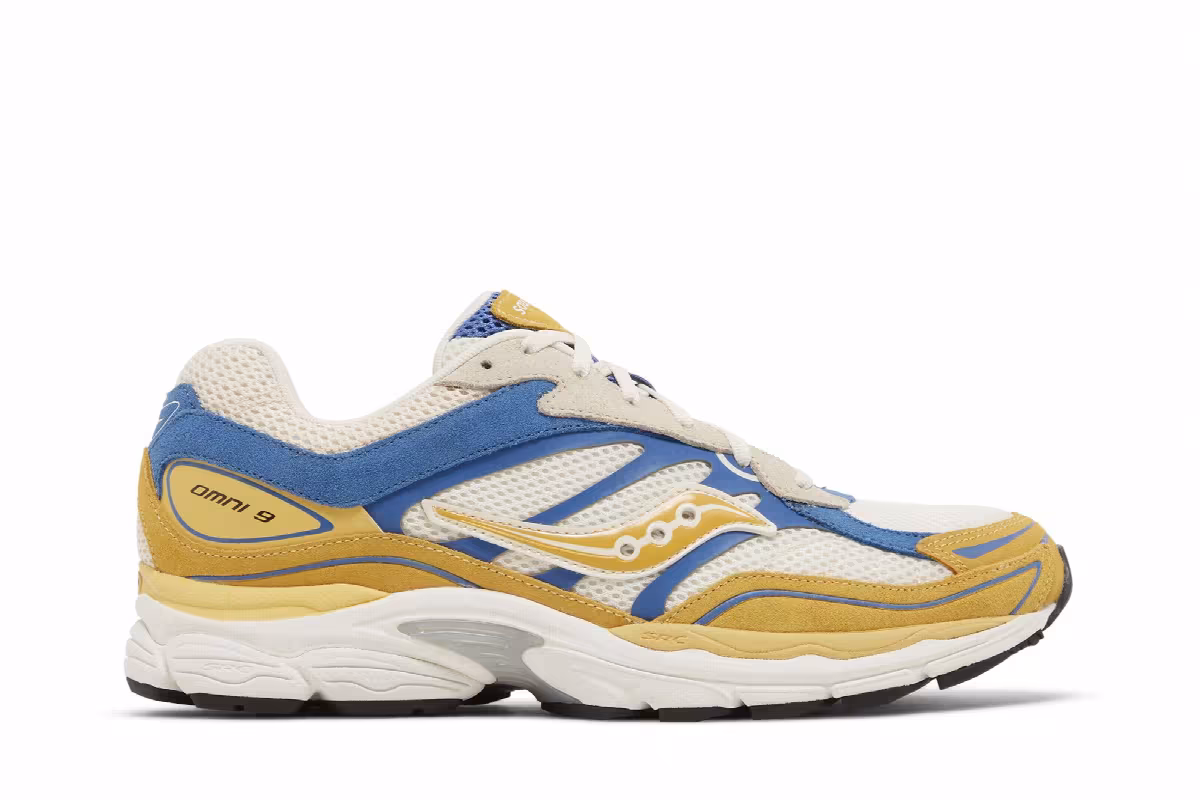 Saucony ProGrid Omni 9 Premium Cream Yellow, view 2