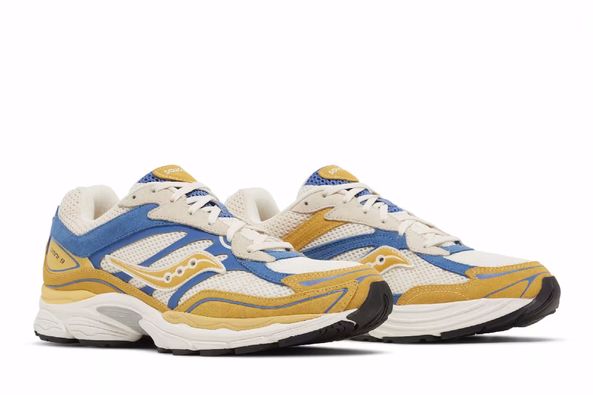 Saucony ProGrid Omni 9 Premium Cream Yellow, view 9