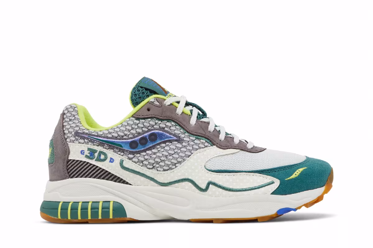 Bodega x Saucony 3D Grid Hurricane Loyal to the Sport, view 2