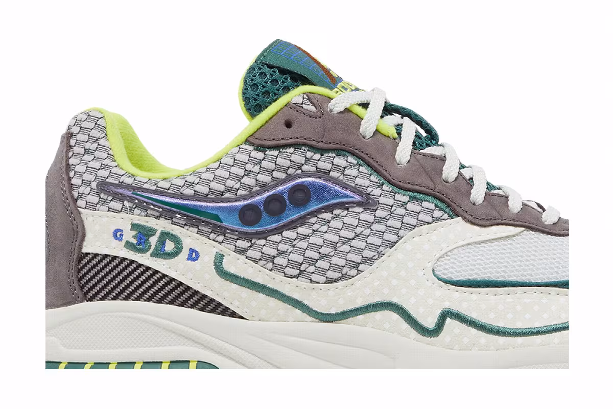 Bodega x Saucony 3D Grid Hurricane Loyal to the Sport, view 3