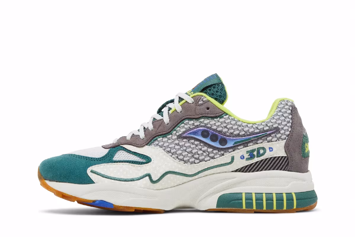 Bodega x Saucony 3D Grid Hurricane Loyal to the Sport, view 4