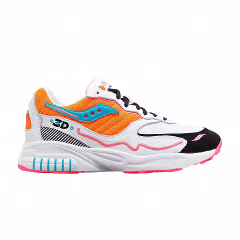 Saucony 3D Grid Hurricane 'White Orange'