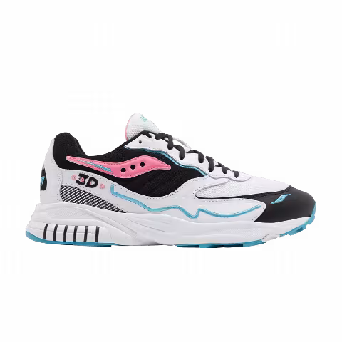 Saucony 3D Grid Hurricane 'White Black Pink'