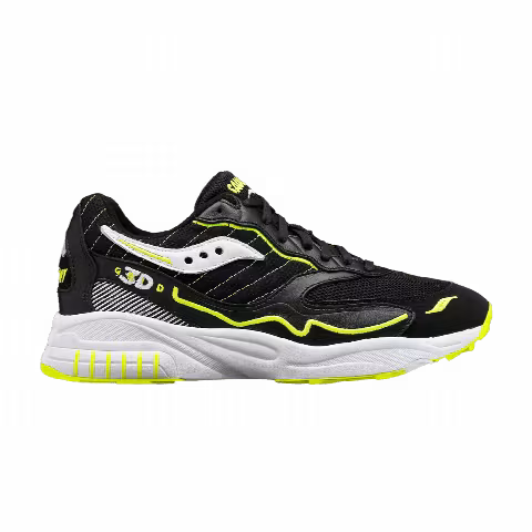 Saucony 3D Grid Hurricane 'Black White'