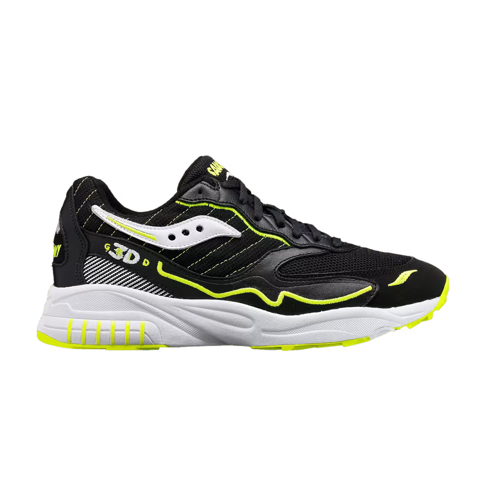 Saucony 3D Grid Hurricane Black White