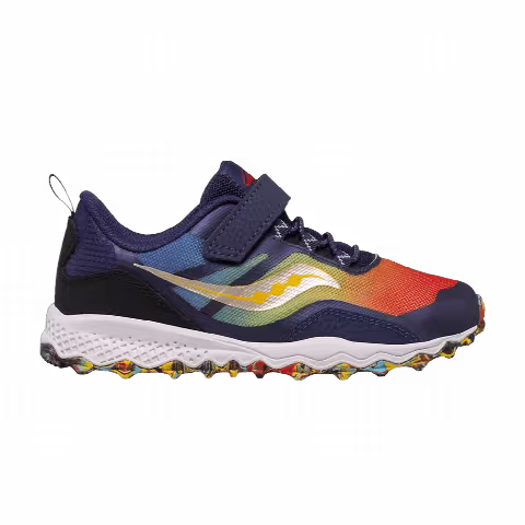 Saucony Peregrine 12 Shield A/C Big Kid 'Blue Rainbow'