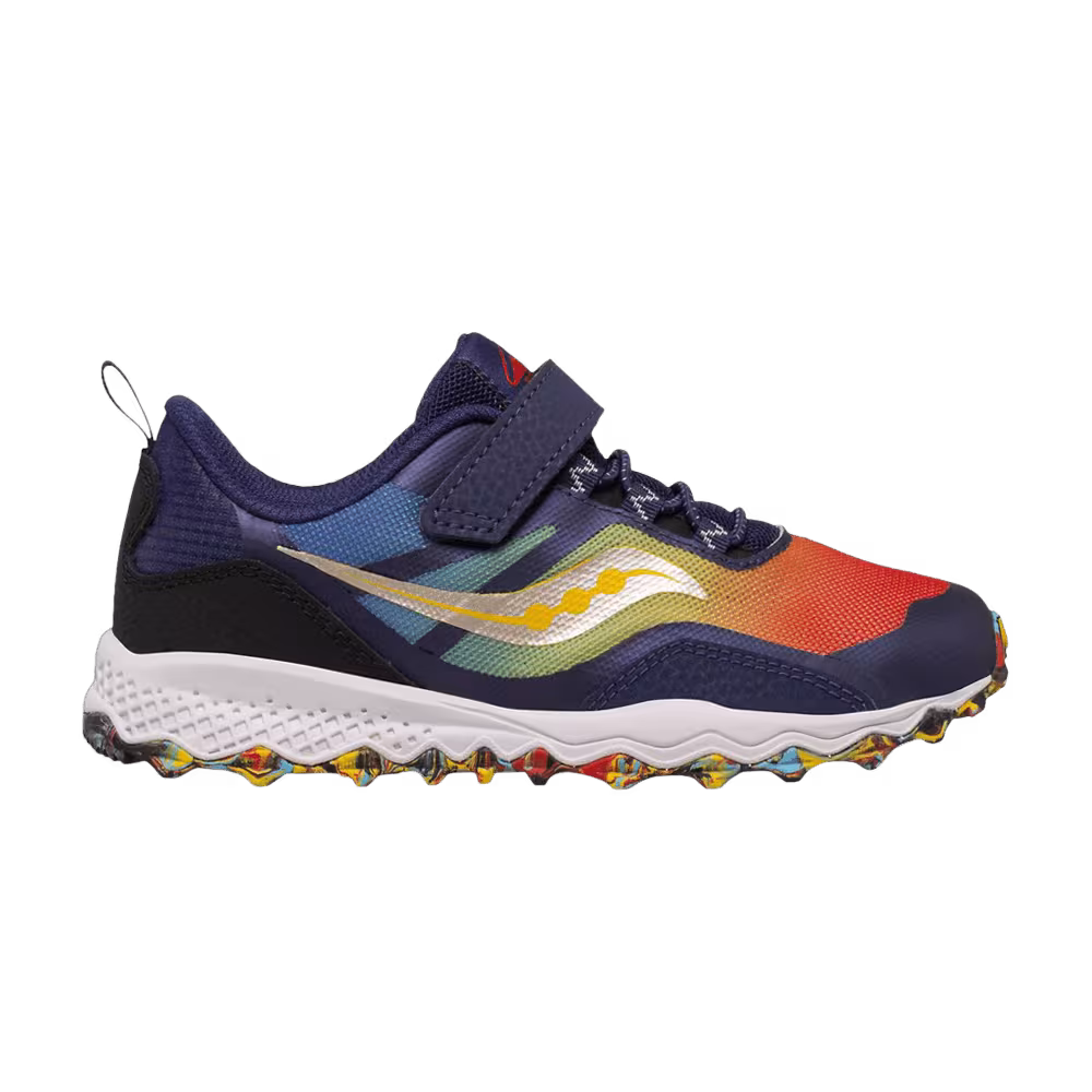 Saucony Peregrine 12 Shield A/C Big Kid Blue Rainbow