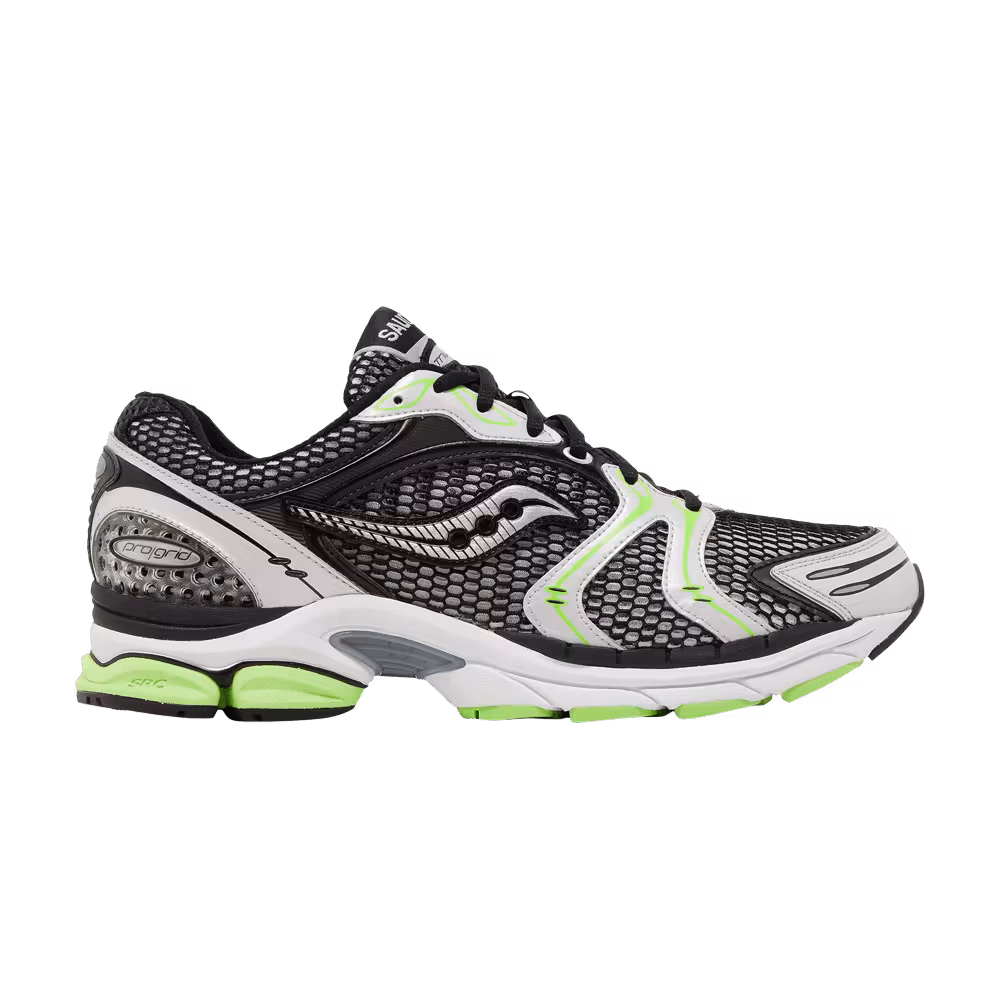 Saucony ProGrid Triumph 4 Black Silver Fluo Green