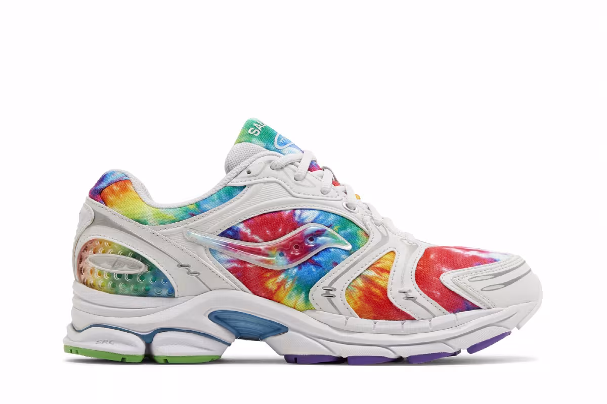 Saucony ProGrid Triumph 4 Tie-Dye - White, view 2