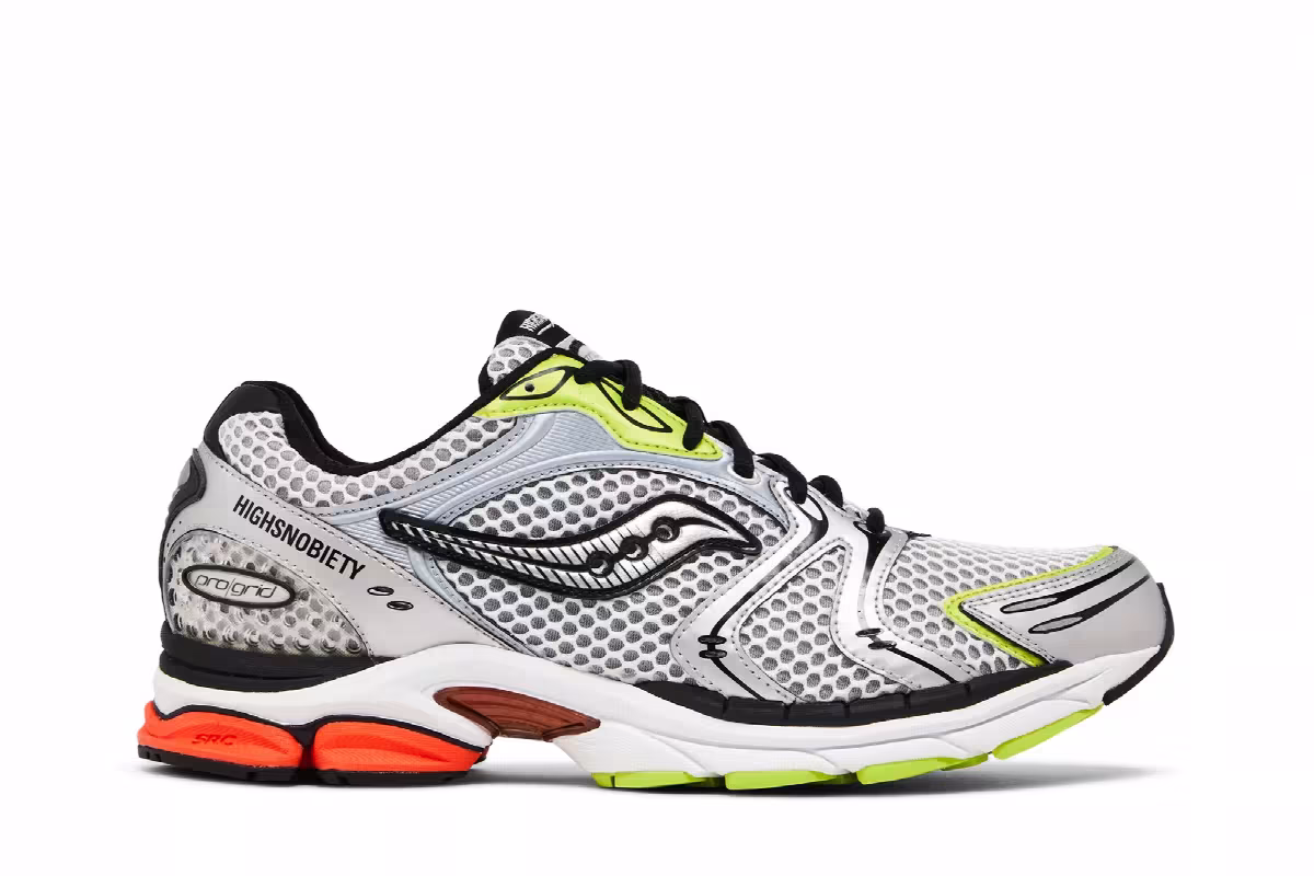 Highsnobiety x Saucony ProGrid Triumph 4 Silver, view 2