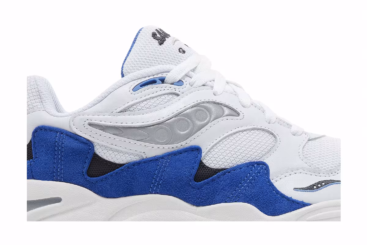 Saucony Grid Shadow 2 White Blue, view 3