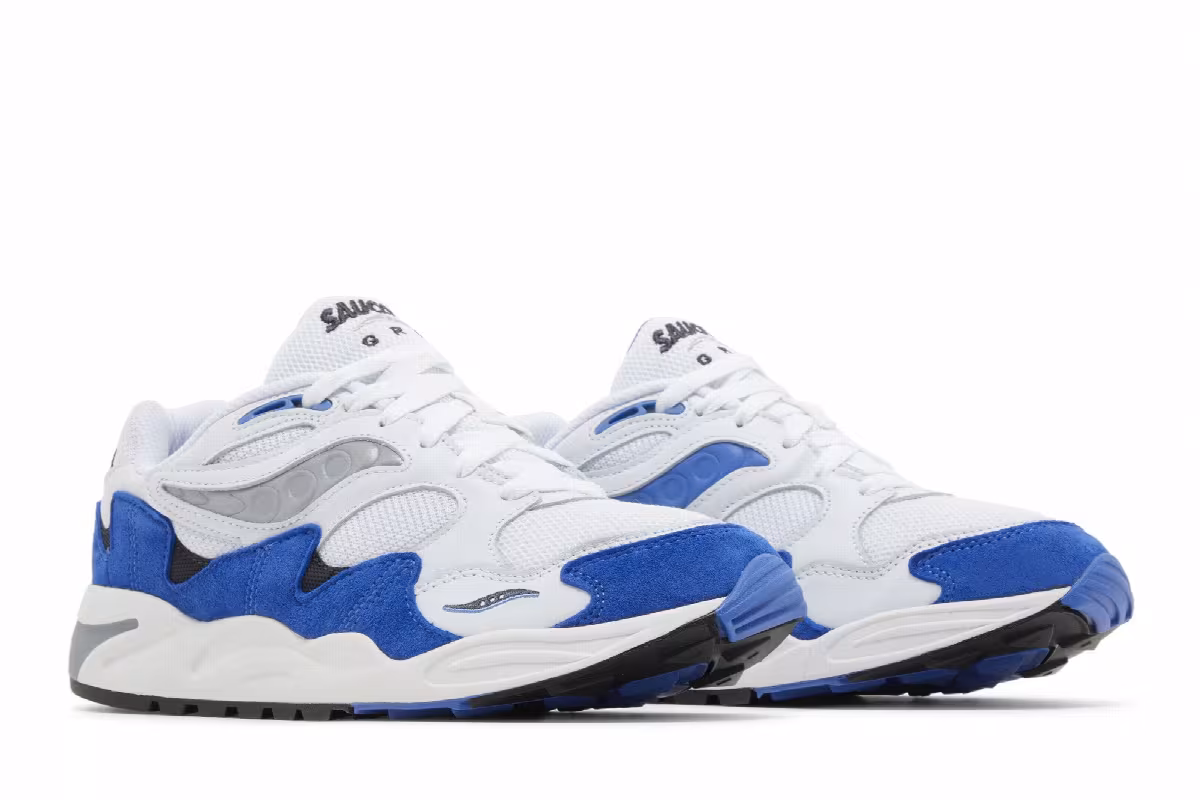 Saucony Grid Shadow 2 White Blue, view 9