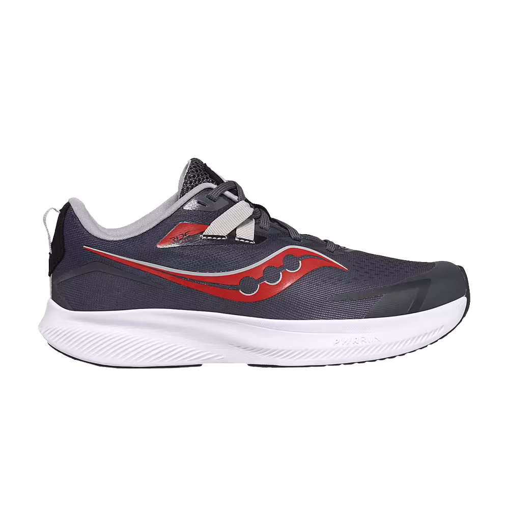 Saucony Ride 15 Big Kid Grey Red