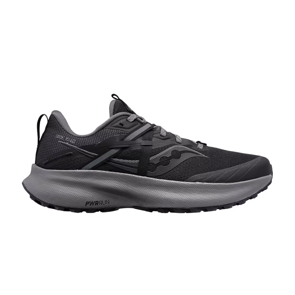 Saucony Ride 15 TR Black Charcoal