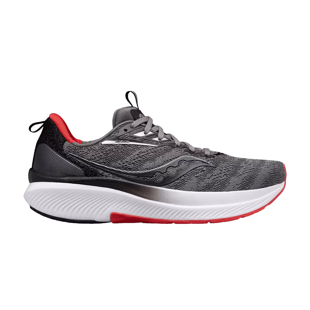 Saucony Echelon 9 Charcoal Red Sky