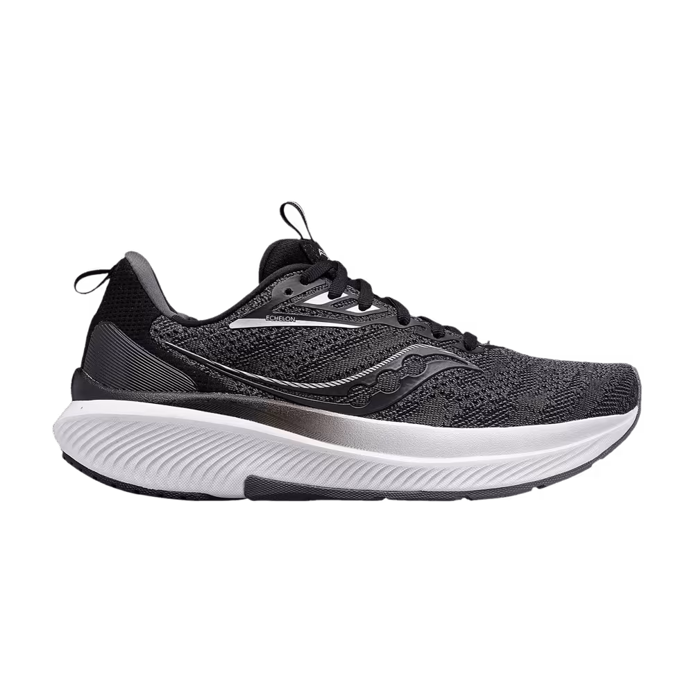 Saucony Women's Echelon 9 Wide Black White