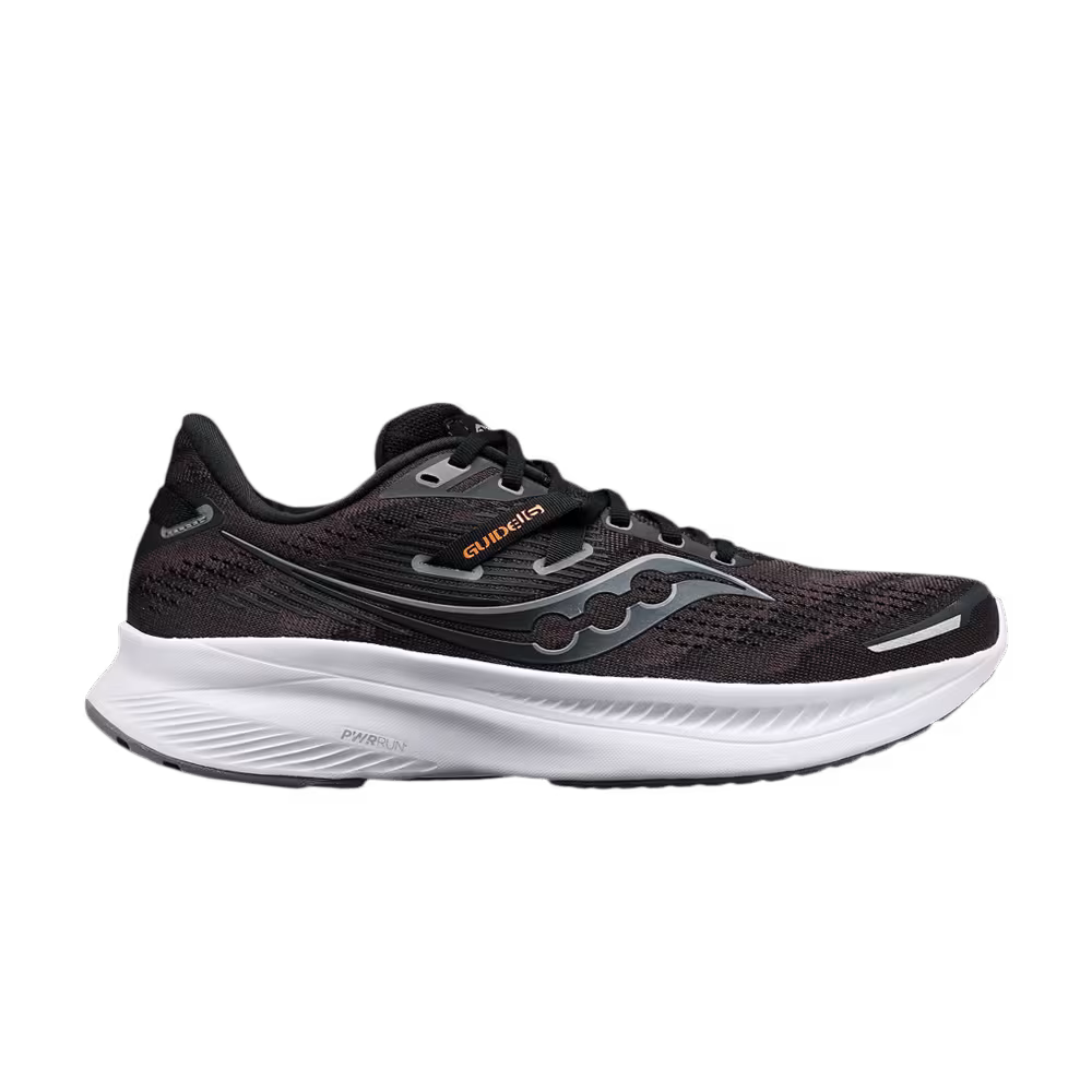 Saucony Guide 16 Wide Black Orange White