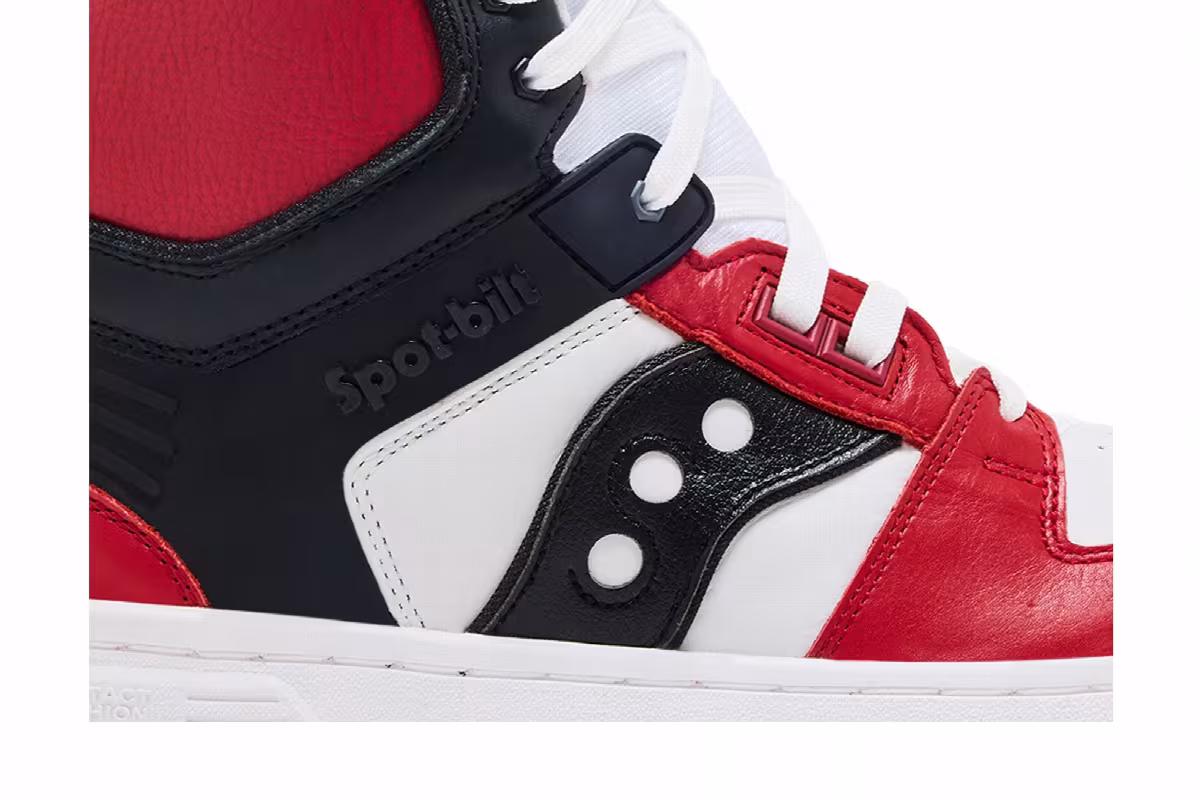 BEAMS x Saucony Spot-Bilt Sonic High Red White, view 3