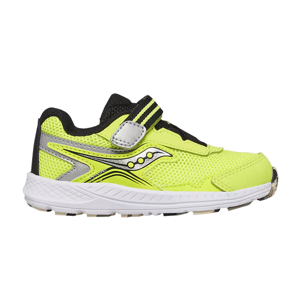 Saucony Ride 10 Little Kid Citron Black