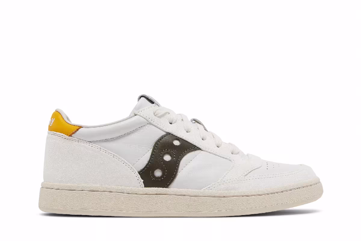 Saucony Jazz Court Premium White Green, view 2