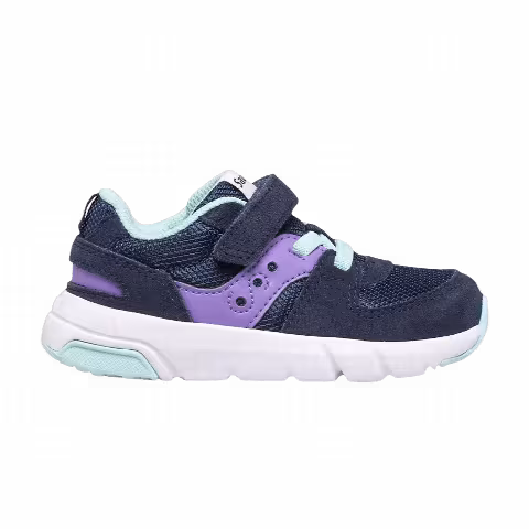 Saucony Jazz Lite 2.0 Little Kid 'Navy Purple Turquoise'