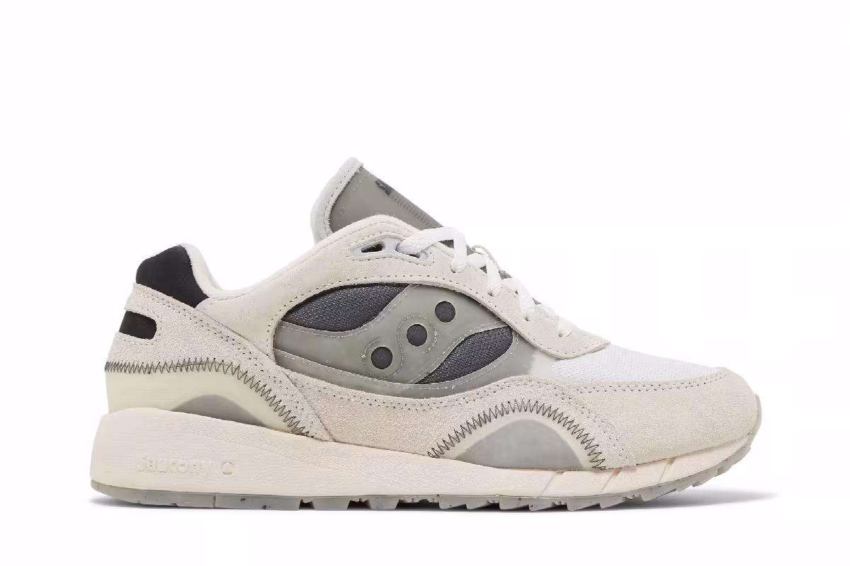Saucony Shadow 6000 Transparent - White Dark Grey, view 2