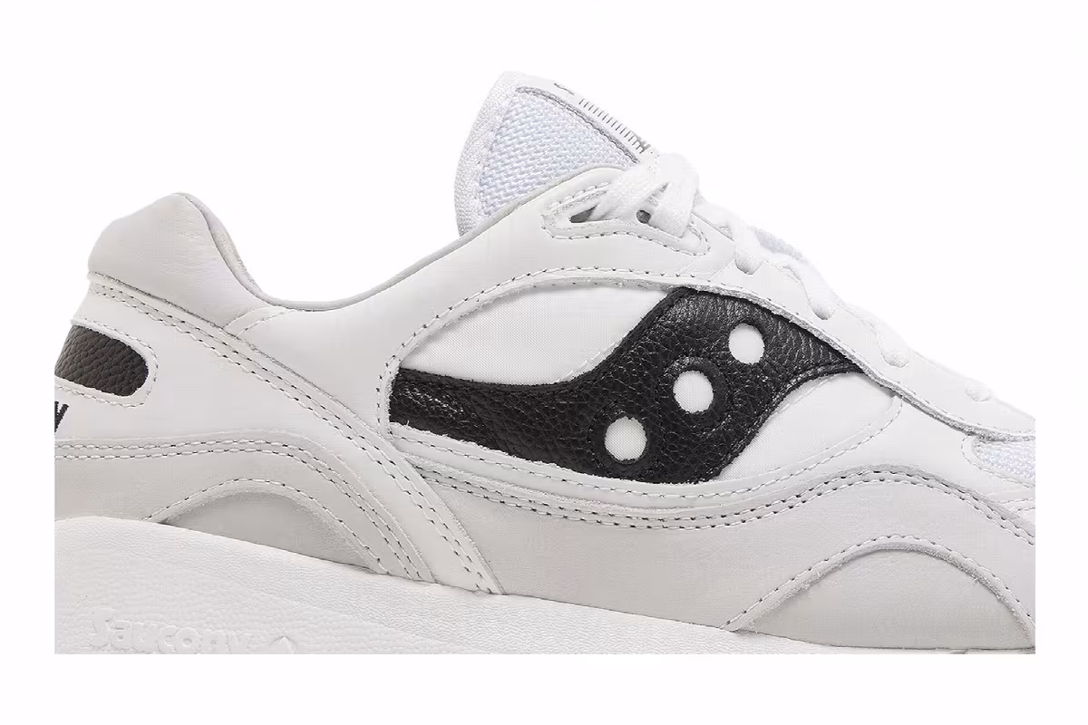 Saucony Shadow 6000 White Black, view 3