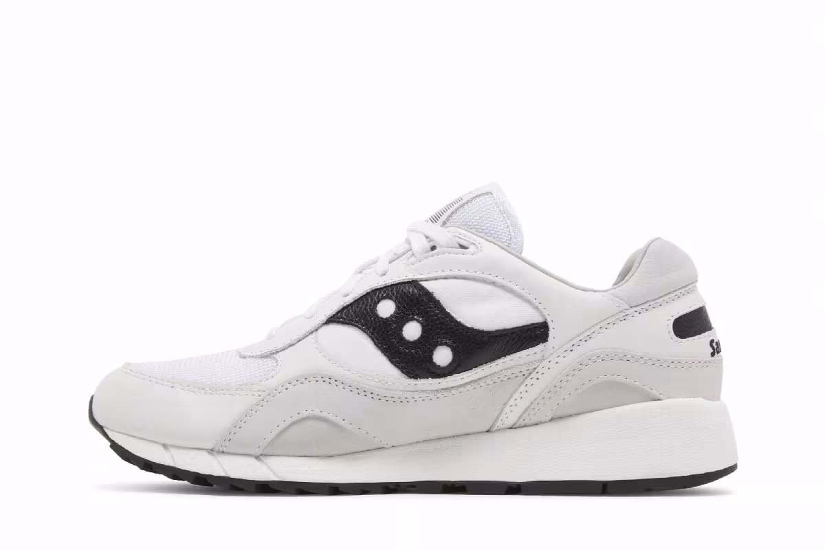 Saucony Shadow 6000 White Black, view 4