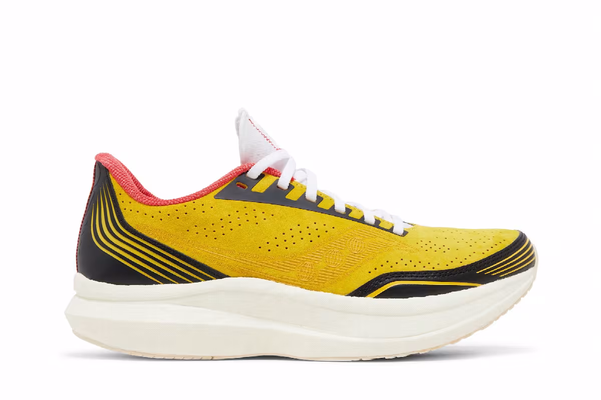 Diet Starts Monday x Saucony Endorphin Pro Yellow Wolverine, view 2