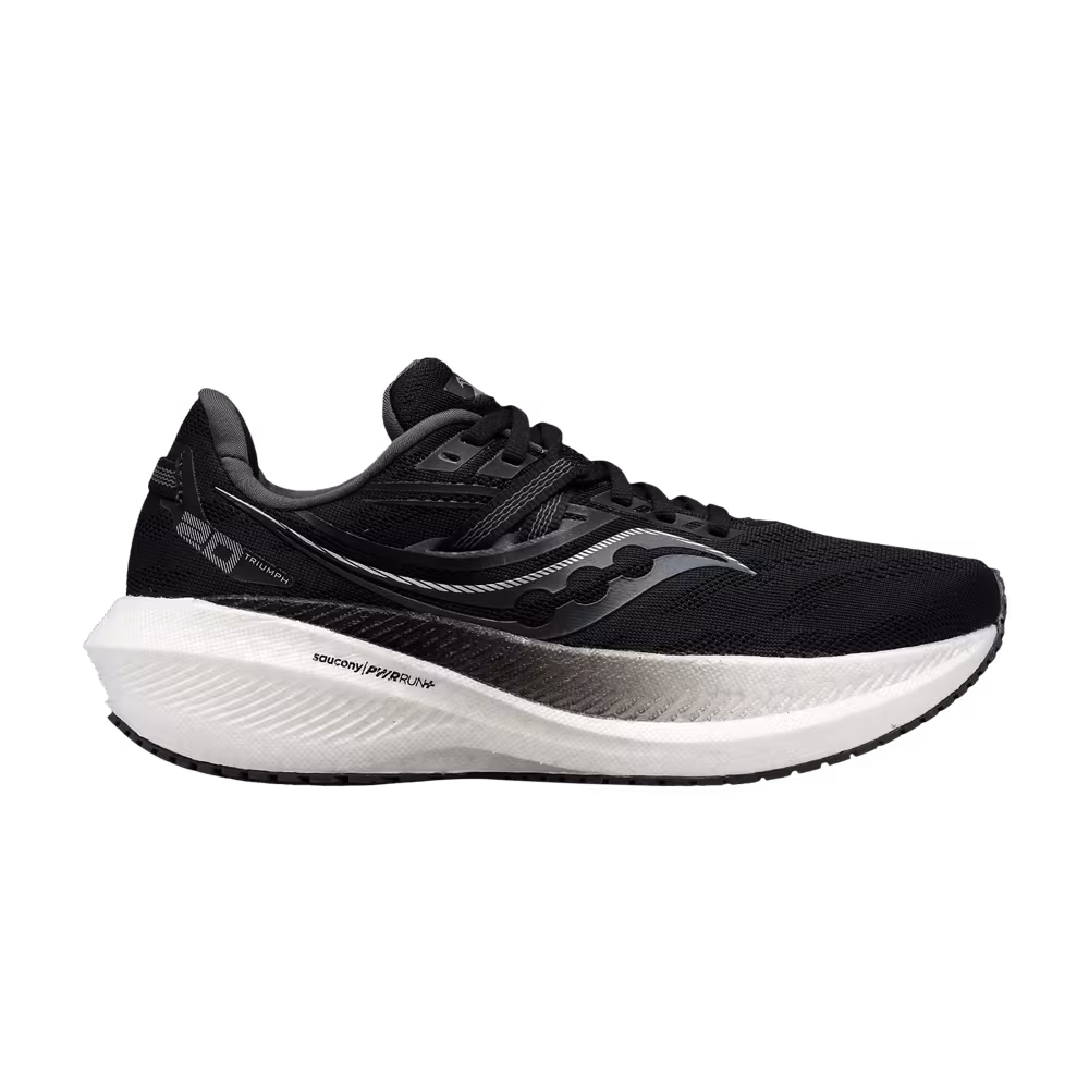 Saucony Women's Triumph 20 Wide Black White