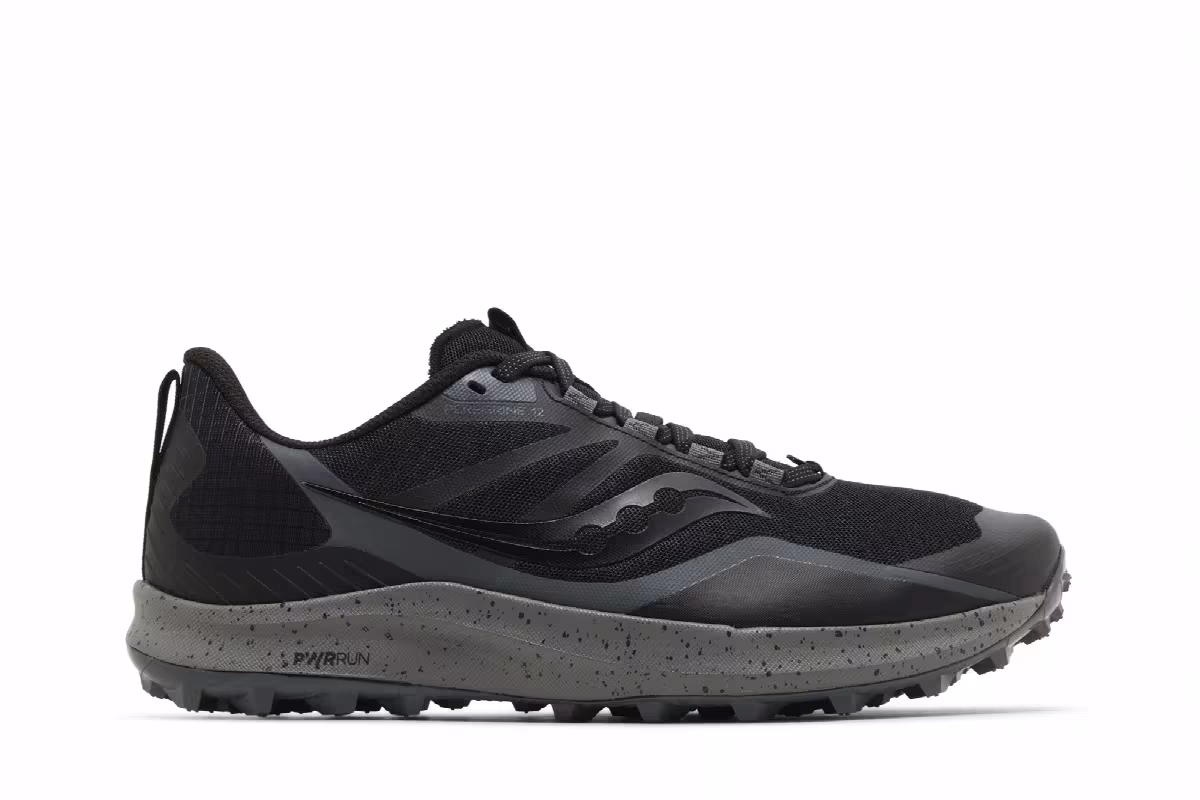 Saucony Peregrine 12 Black Charcoal, view 2