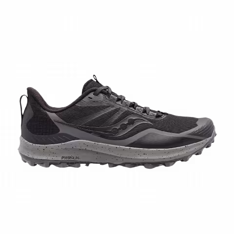 Saucony Wmns Peregrine 12 Wide 'Black Charcoal'