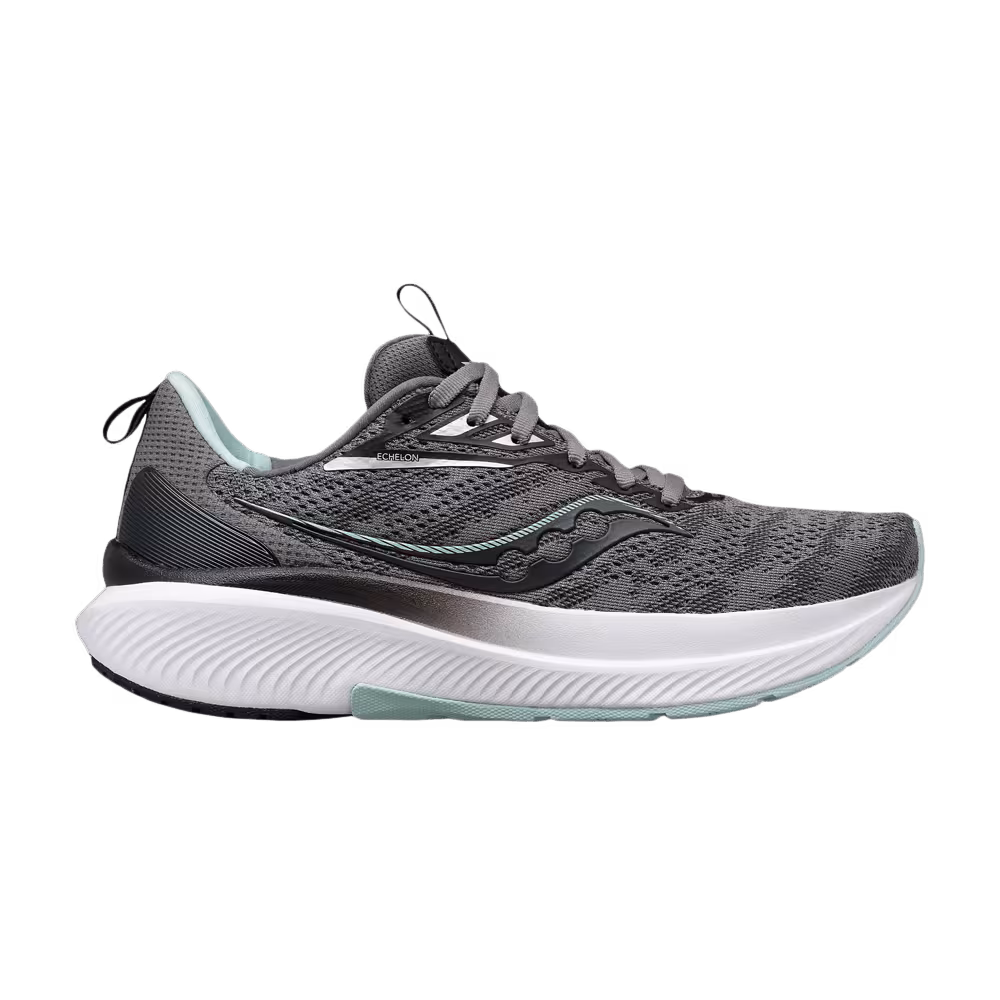 Saucony Women's Echelon 9 Wide Charcoal Ice