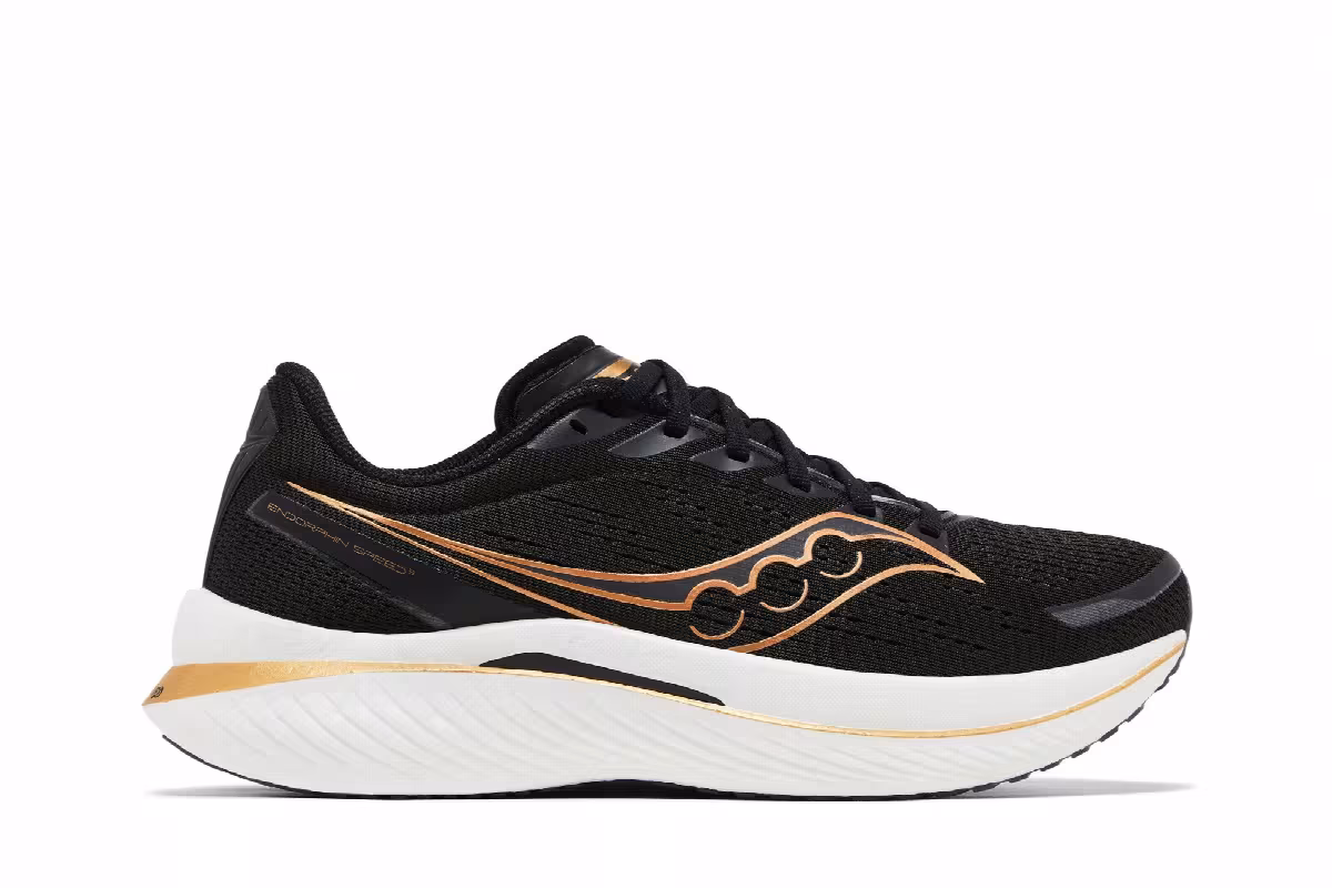 Saucony Endorphin Speed 3 Black Goldstruck, view 2