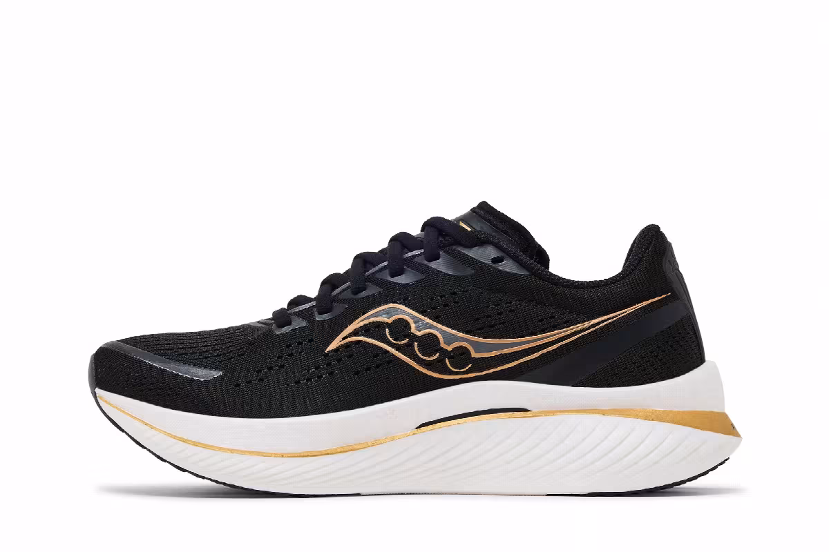 Saucony Women's Endorphin Speed 3 Black Goldstruck, view 4