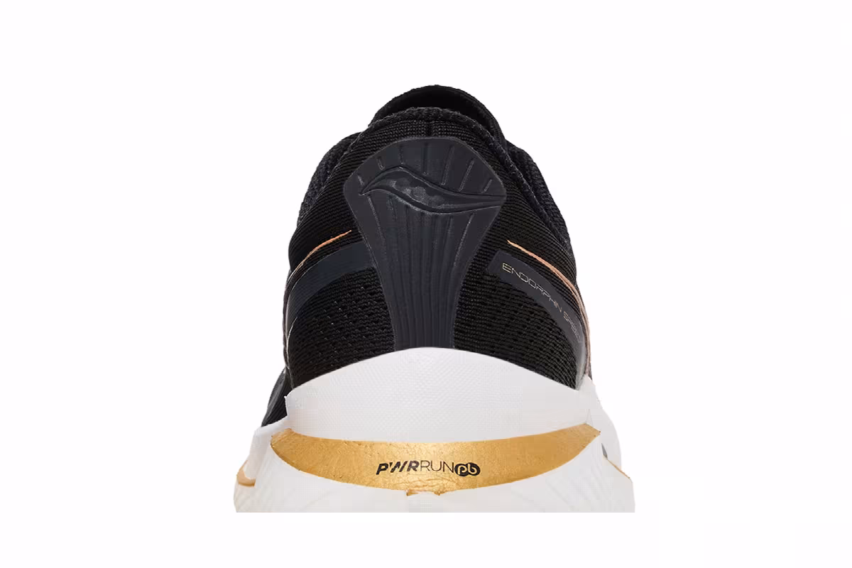 Saucony Women's Endorphin Speed 3 Black Goldstruck, view 8