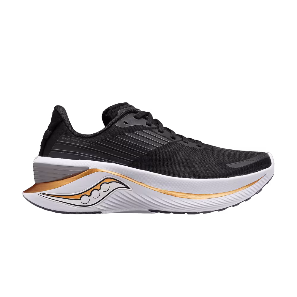 Saucony Women's Endorphin Shift 3 Wide Black Goldstruck
