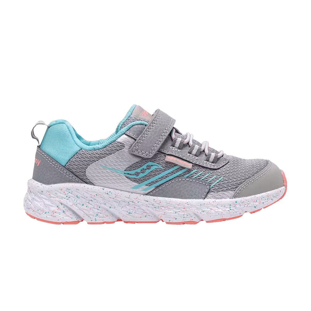 Saucony Wind Shield A/C Big Kid Grey Turquoise
