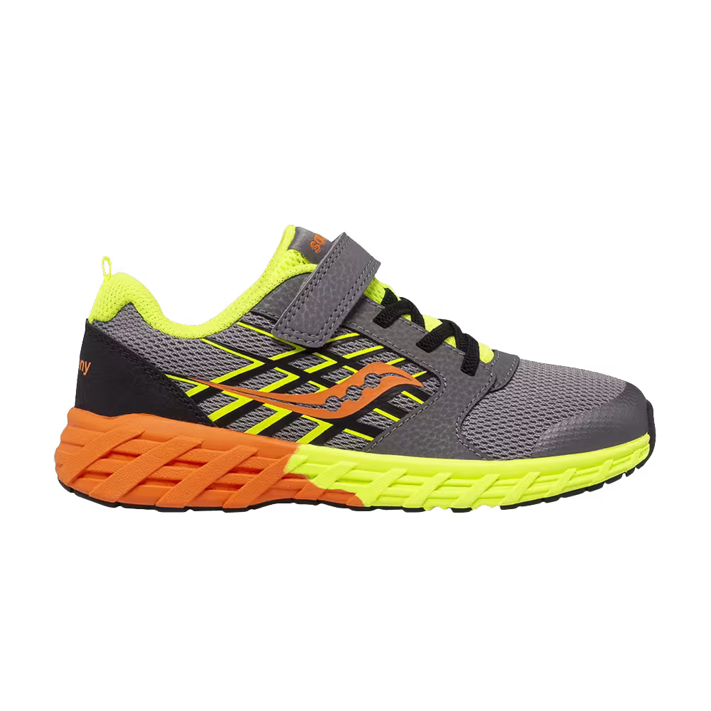 Saucony Wind 2.0 A/C Big Kid Grey Citron