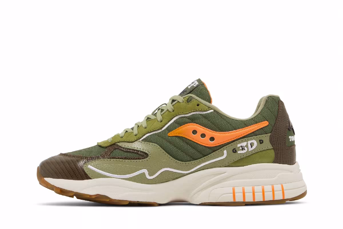 Maybe Tomorrow x Saucony 3D Grid Hurricane Tortoise, view 4
