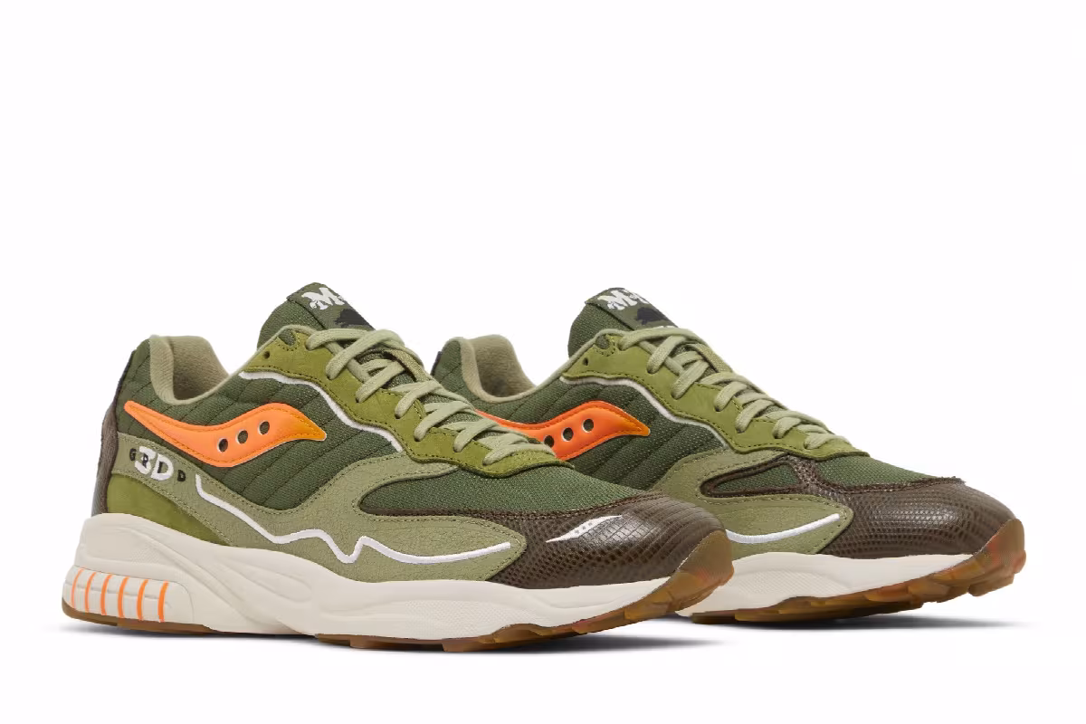 Maybe Tomorrow x Saucony 3D Grid Hurricane Tortoise, view 9