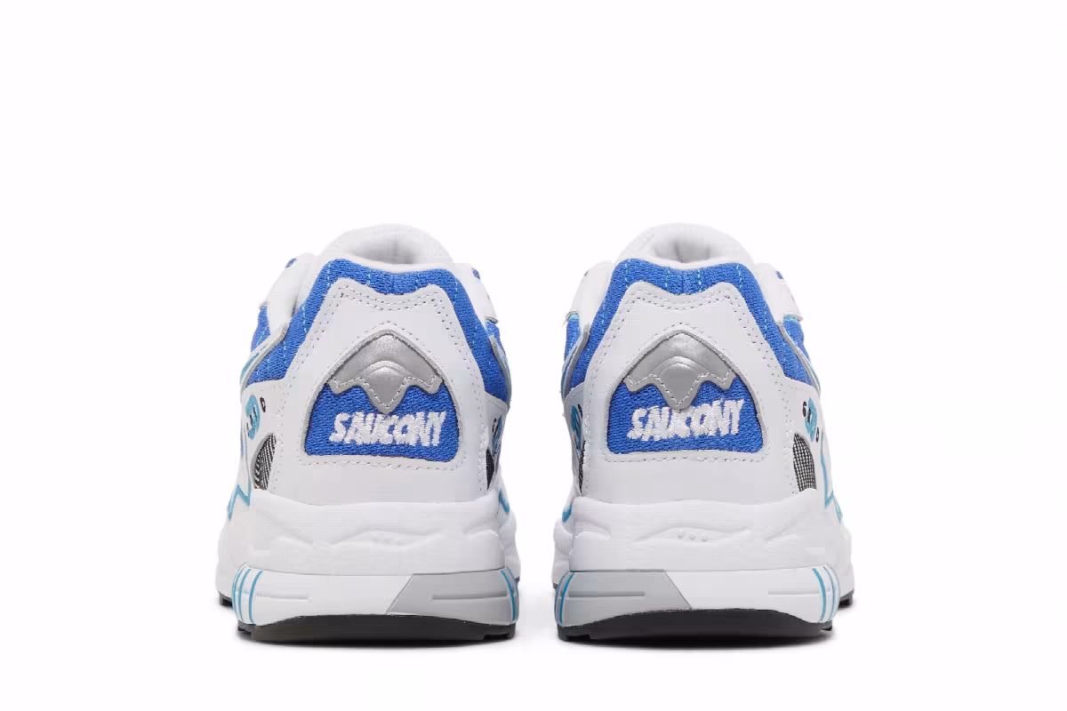 Saucony 3D Grid Hurricane White Royal, view 7