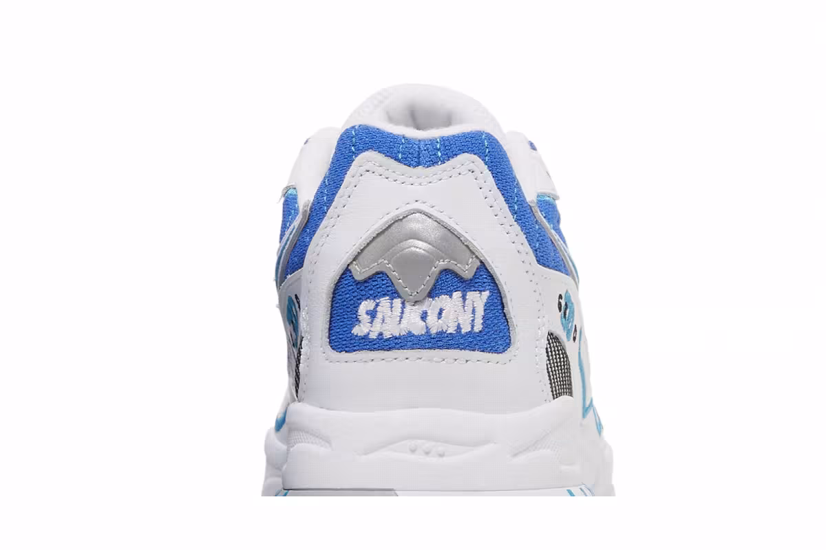 Saucony 3D Grid Hurricane White Royal, view 8