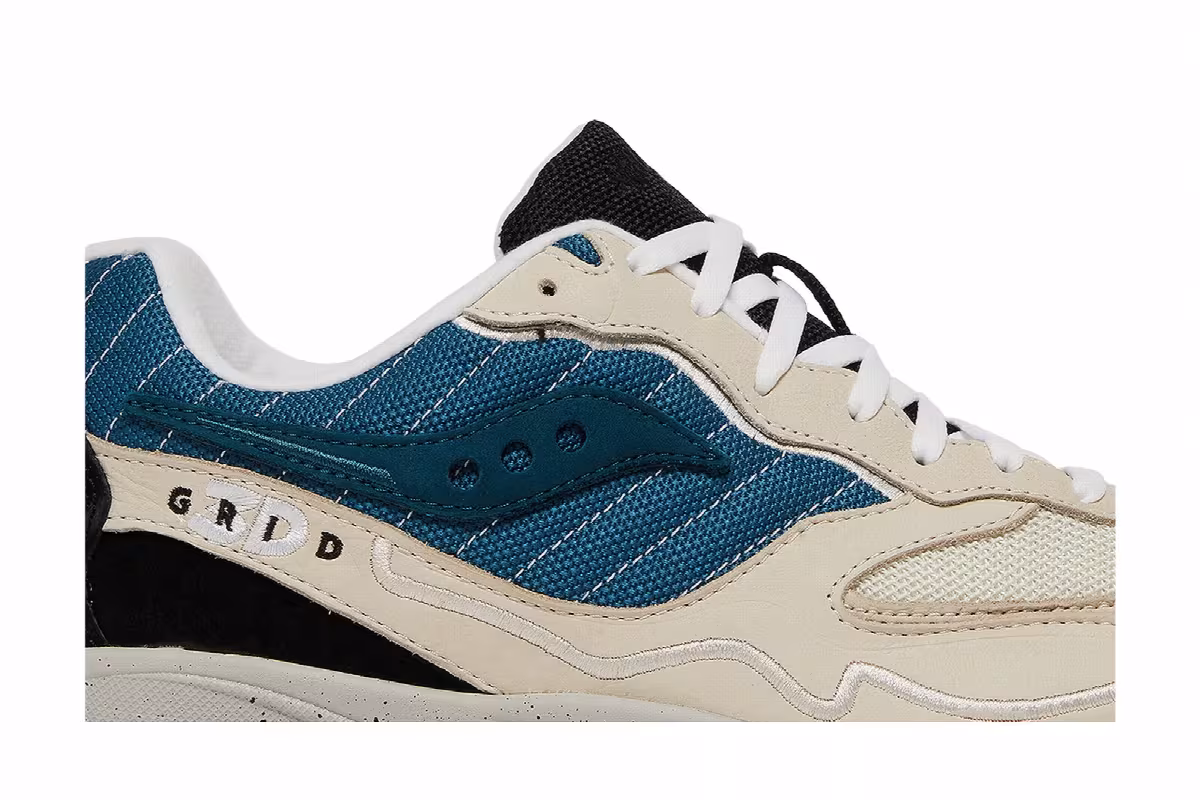 Saucony 3D Grid Hurricane Cream Blue, view 3